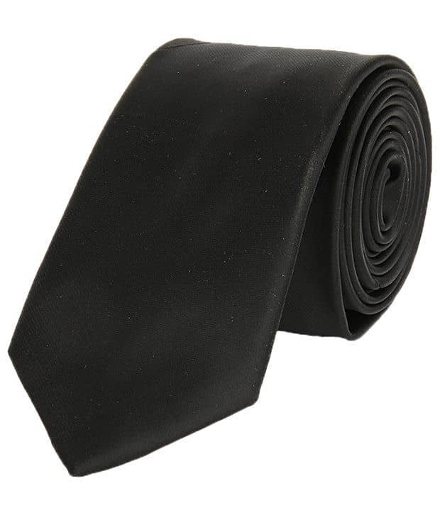 Greyon Black Silk Neck Tie - Jewellery Sets | Buy online on ZillyBuy
