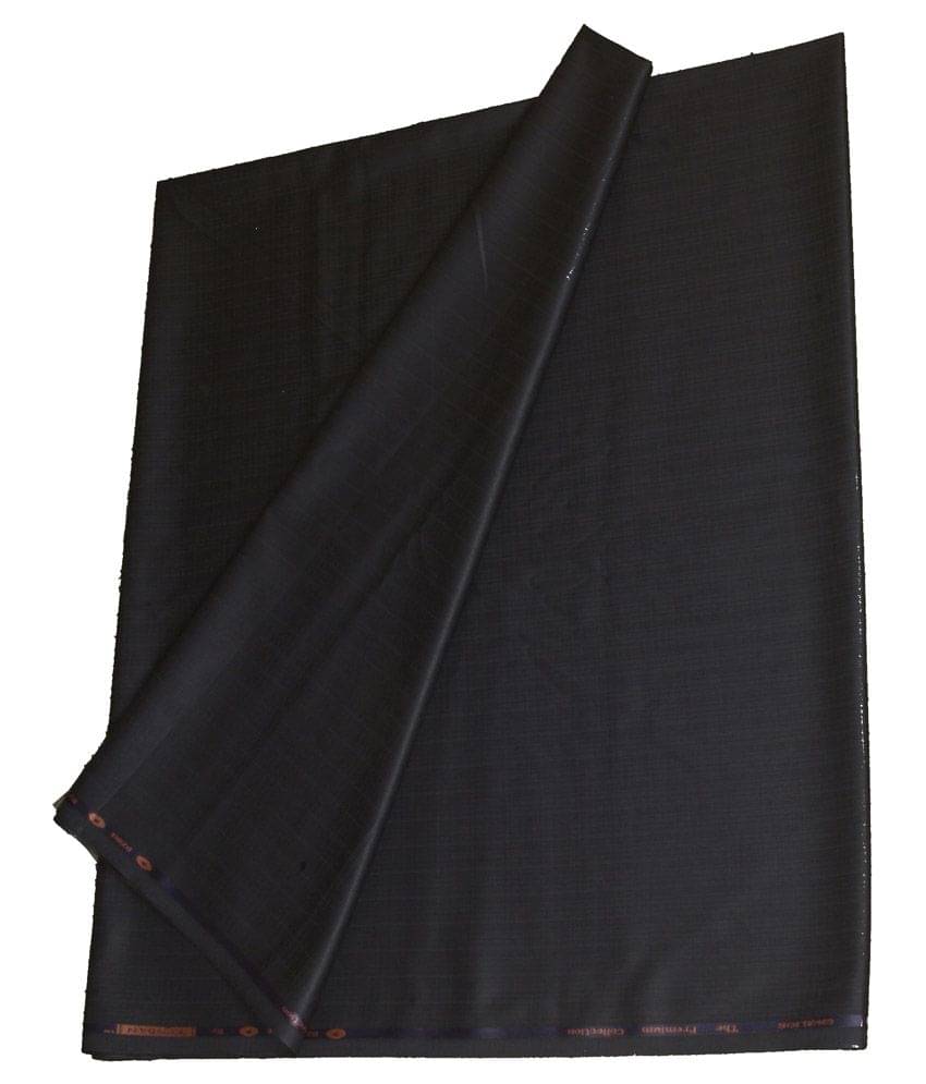 Kundan Sulz Gwalior Black Poly Viscose Unstitched Pant Piece Kundan Sulz Gwalior Black Poly Viscose Unstitched Pant Piece