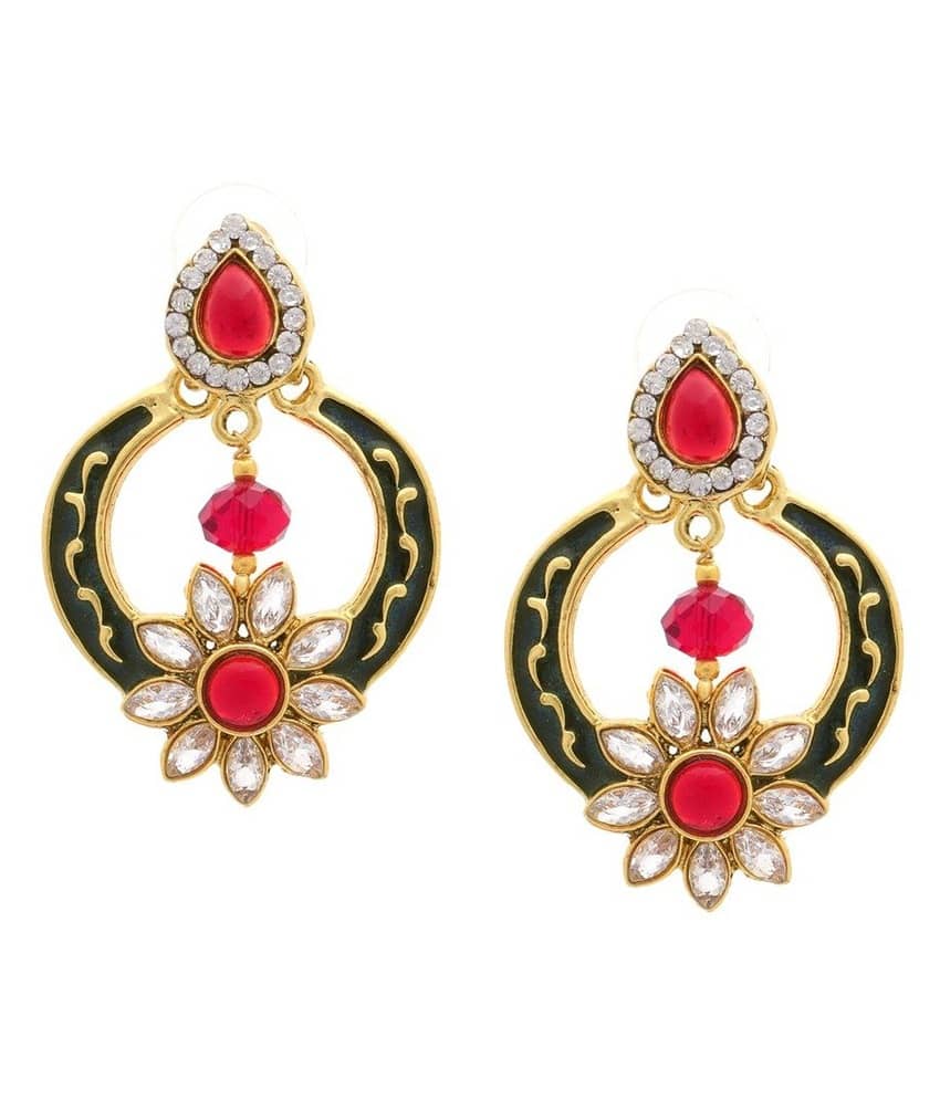 The Jewelbox Black Pearl Designer Stud Earrings