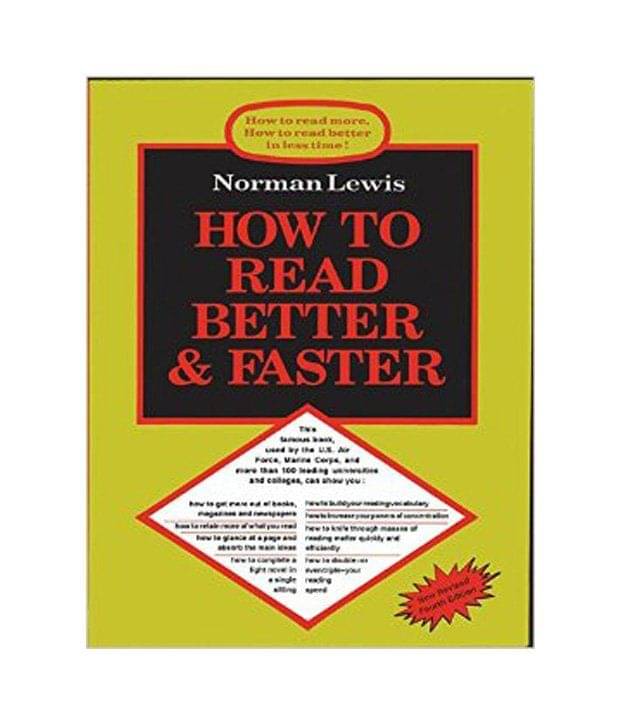 How To Read Better And Faster Paperback (English) How To Read Better And Faster Paperback (English)