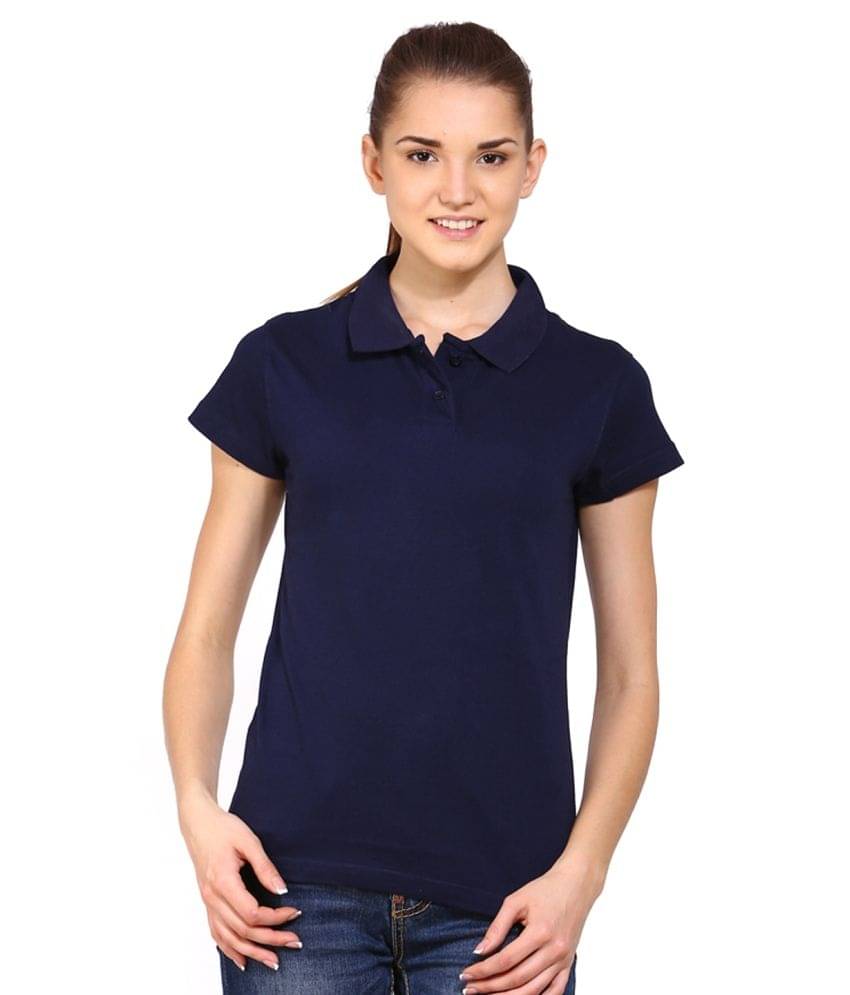 Ap'pulse Women Cotton Solid Regular Fit Round Neck T-Shirt ( Blue )     			Ap'pulse Women Cotton Solid Regular Fit Round Neck T-Shirt ( Blue )