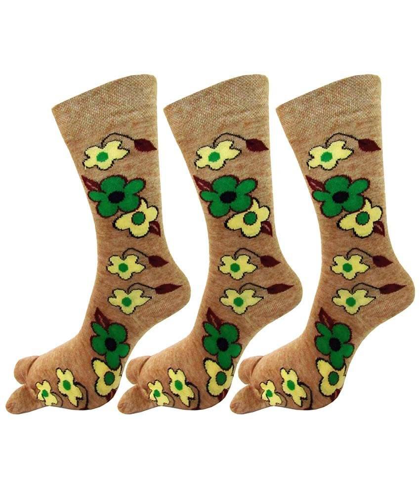 Rc. Royal Class Beige Thumb Women's Winter Socks (Pack of 3) Rc. Royal Class Beige Thumb Women's Winter Socks (Pack of 3)