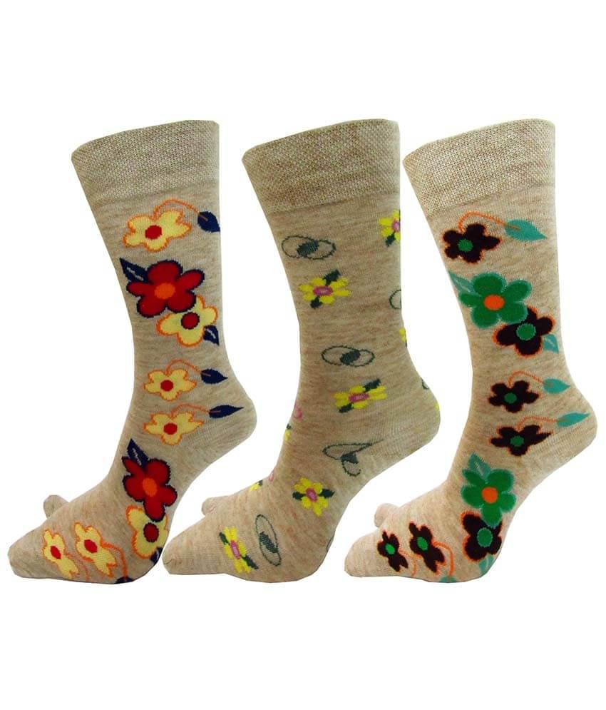 Rc. Royal Class Beige Thumb Socks - 3 Pair Pack     			Rc. Royal Class Beige Thumb Socks - 3 Pair Pack