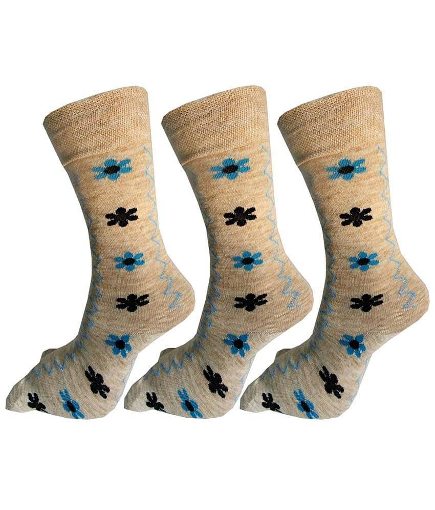 Rc. Royal Class Beige Thumb Women's Winter Socks (Pack of 3) Rc. Royal Class Beige Thumb Women's Winter Socks (Pack of 3)