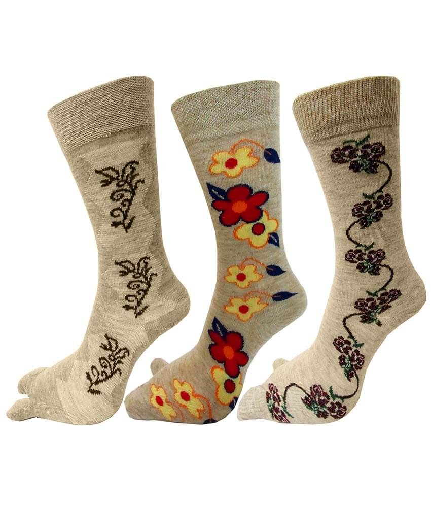 Rc. Royal Class Beige Thumb Women's Winter Socks (Pack of 3)     			Rc. Royal Class Beige Thumb Women's Winter Socks (Pack of 3)