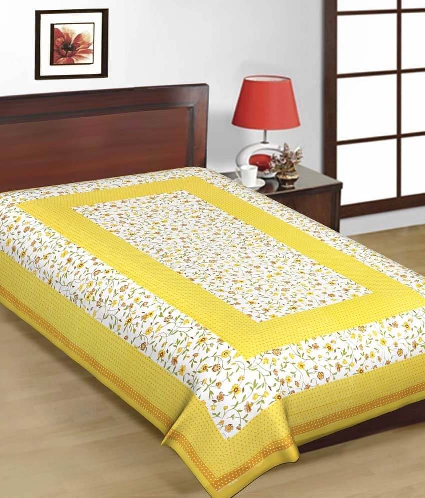     			Uniqchoice Cotton Single Bedsheet ( Multi )
