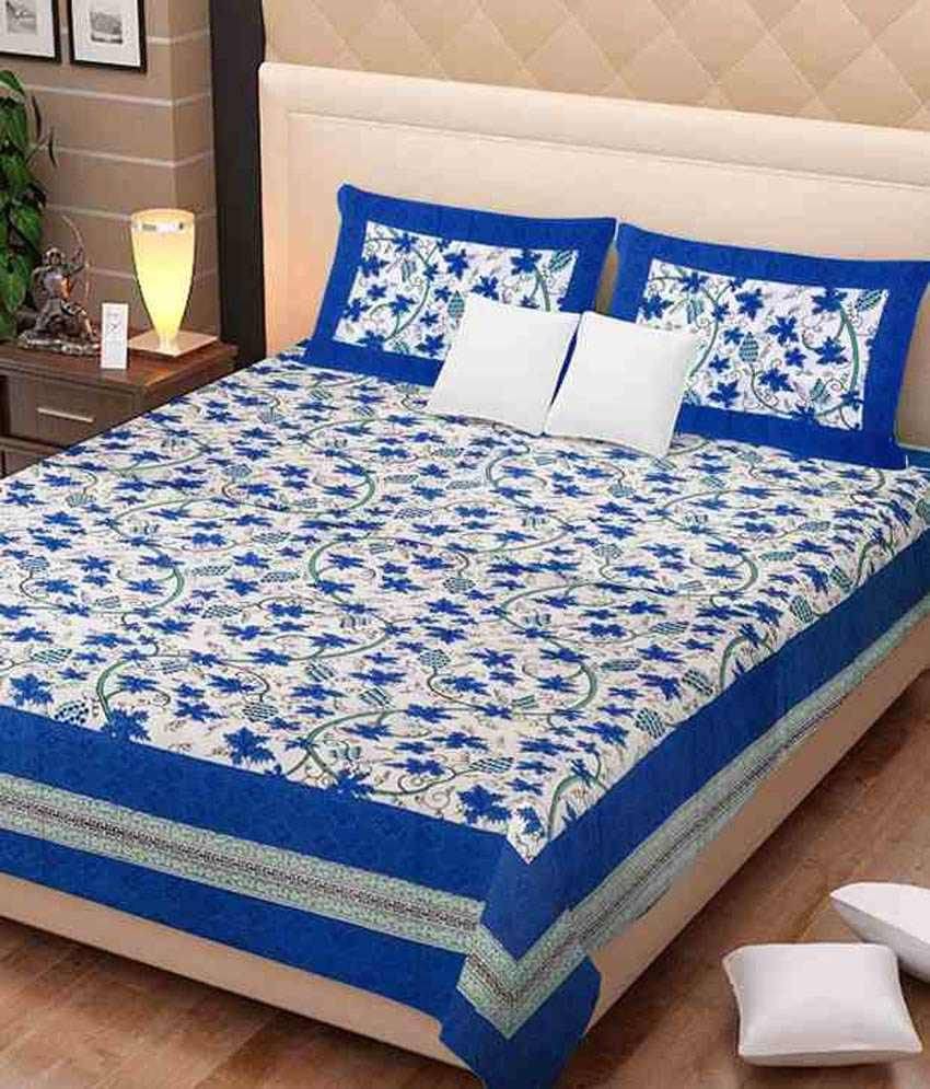     			Uniqchoice Cotton King Bedsheet ( Multi )