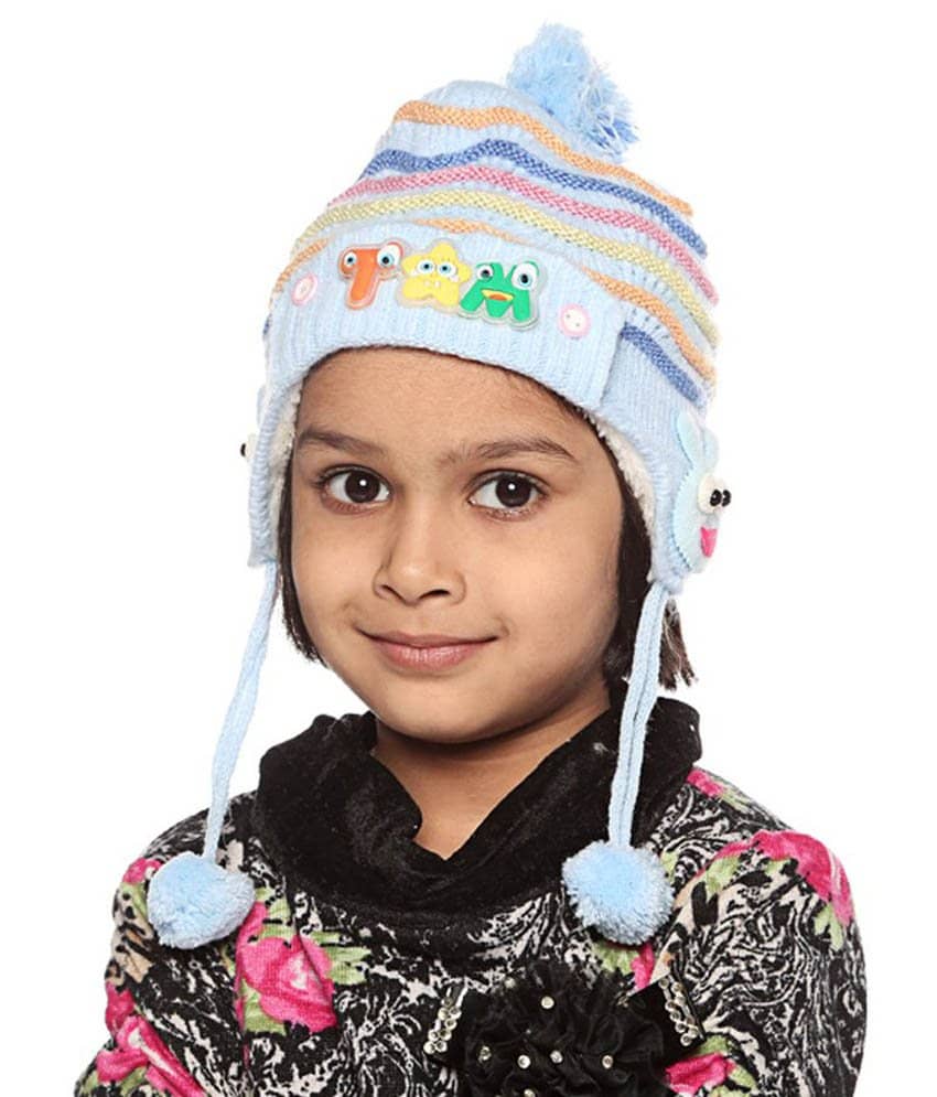 Bizarro.in Multicolour Woollen Caps For Kids