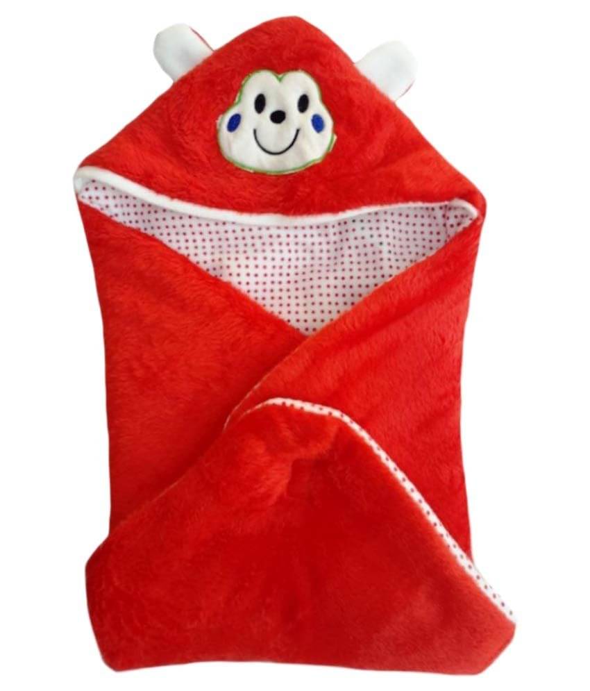     			Brandonn Red Blanket Baby Wrap/Baby Swaddle/Baby Sleeping Bag