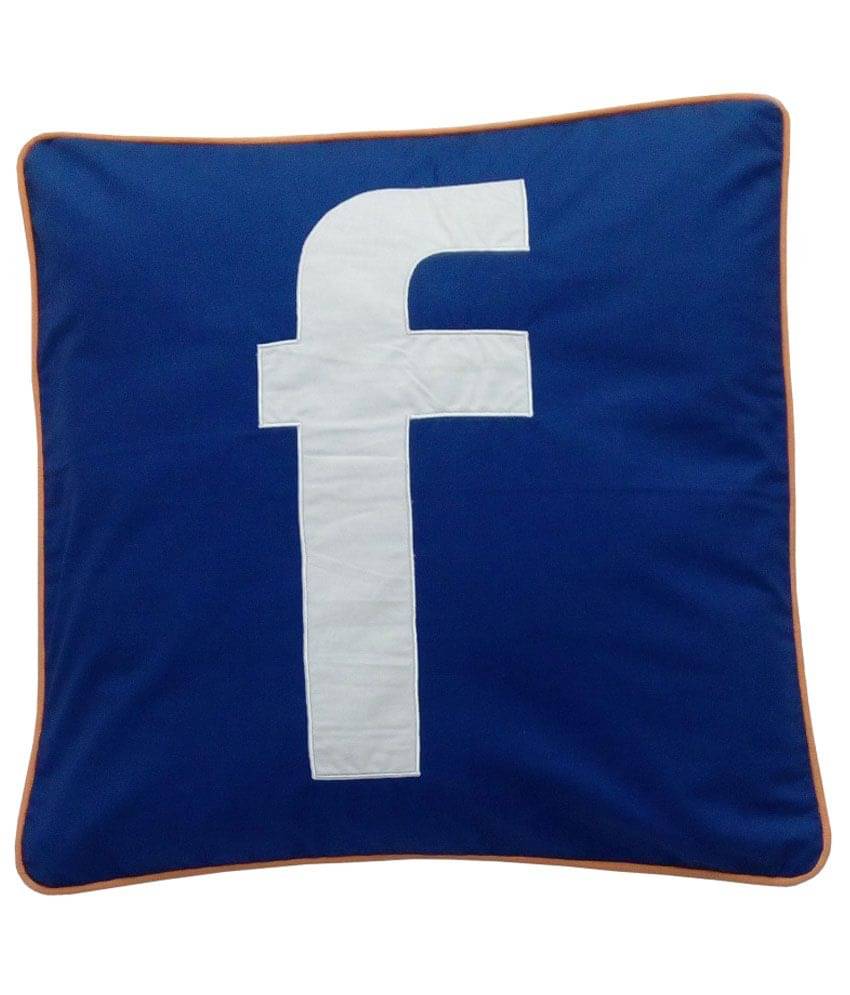     			Hugs'n'Rugs Single Cotton Cushion Cover (40 x 40 cm) 16 x 16