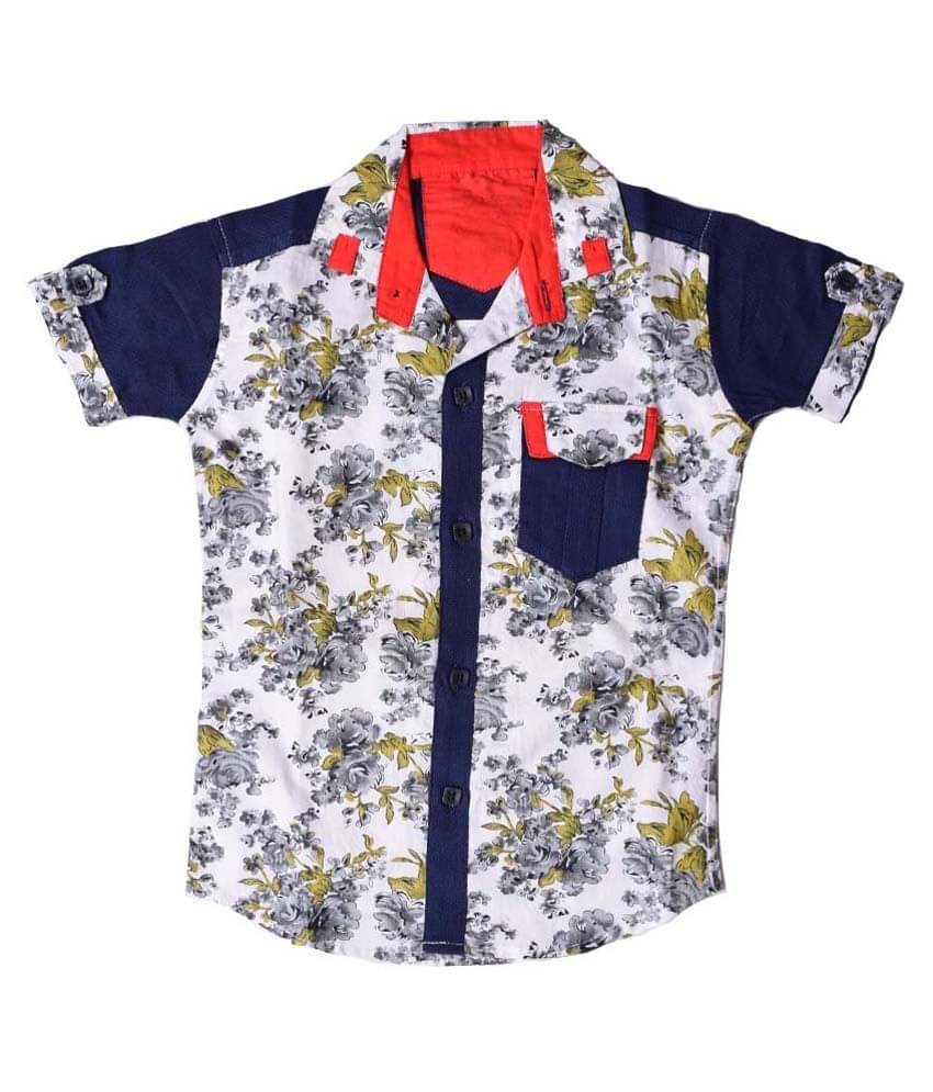    			British Terminal Pack of 1 Boys 100% Cotton Half Sleeves Shirt ( Multicolor )