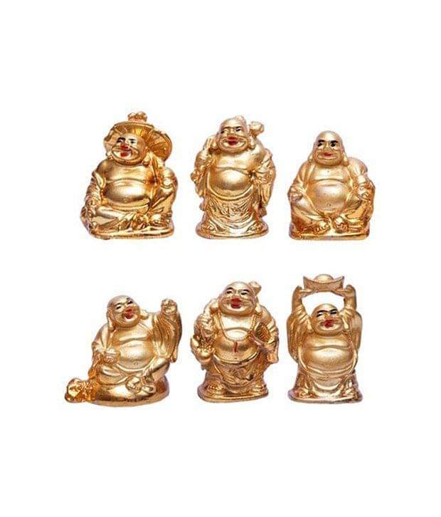 Future Oracle Glossy Resin Feng Shui Laughing Buddha Showpiece Figurine Future Oracle Glossy Resin Feng Shui Laughing Buddha Showpiece Figurine