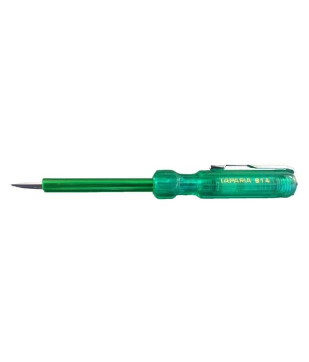 Taparia 814 Screwdriver Cum Line Tester - Green