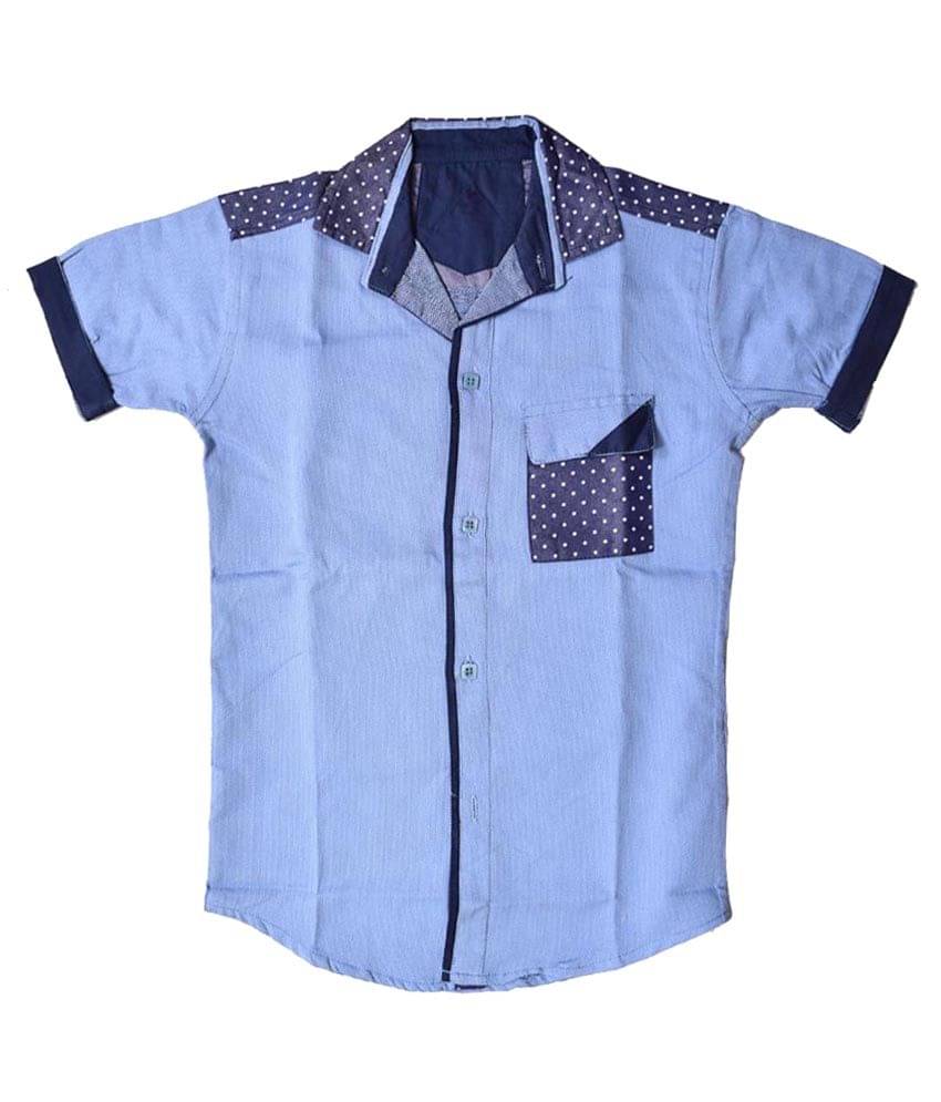     			British Terminal Pack of 1 Boys 100% Cotton Half Sleeves Shirt ( Multi Color )
