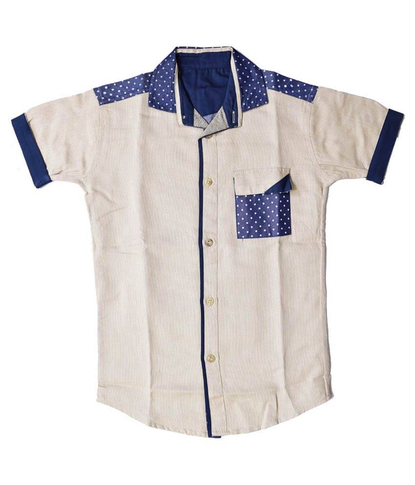     			British Terminal Pack of 1 Boys 100% Cotton Half Sleeves Shirt ( Multi Color )