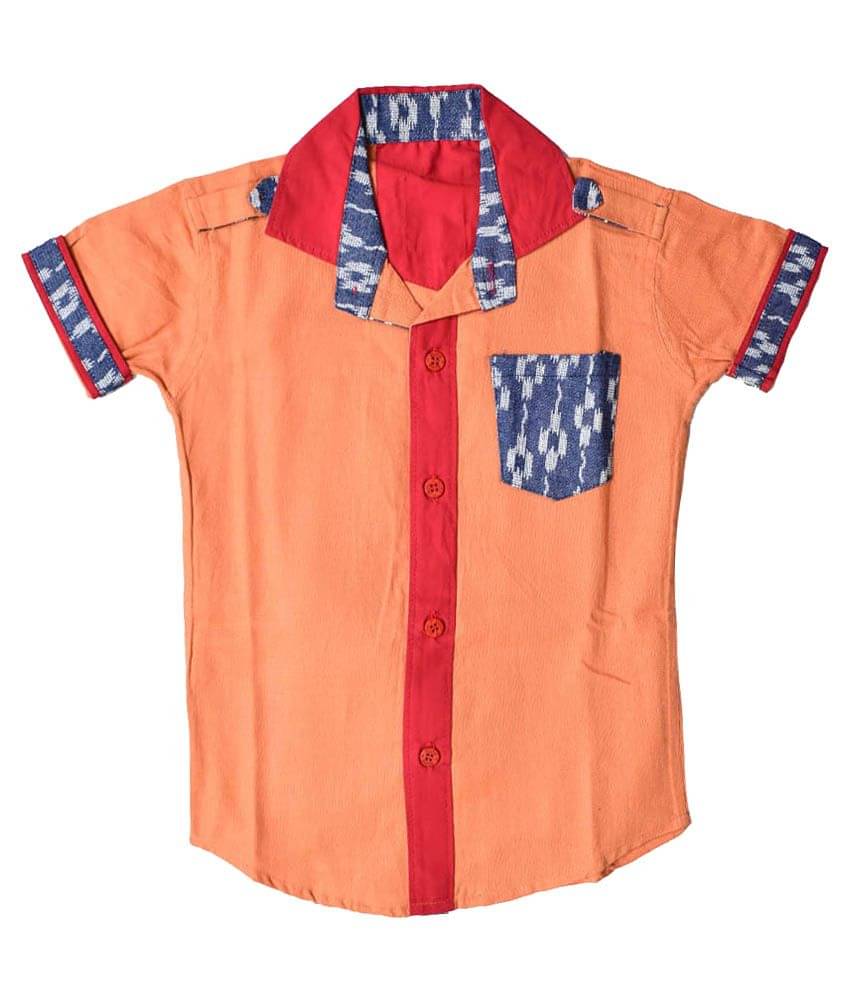     			British Terminal Pack of 1 Boys 100% Cotton Half Sleeves Shirt ( Multi Color )