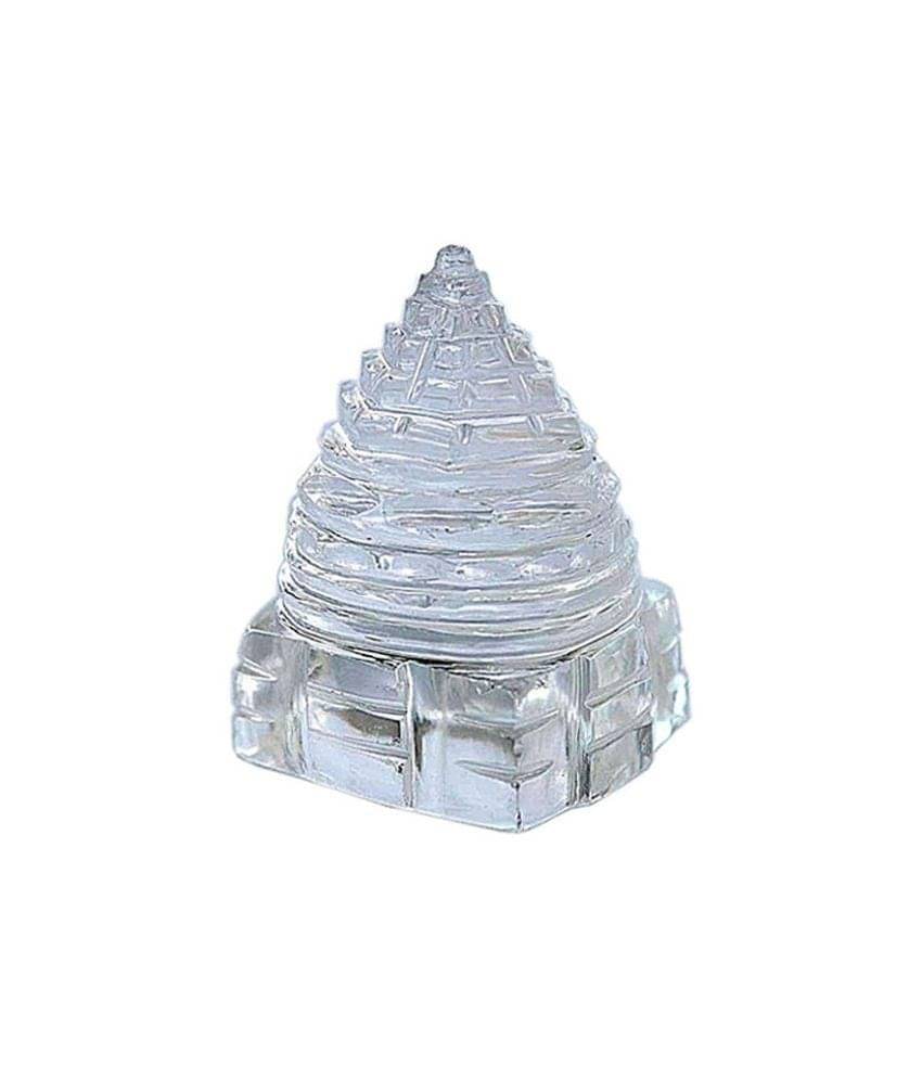 Zyena International Glossy Crystal Glass Saphatik Shri Yantra Zyena International Glossy Crystal Glass Saphatik Shri Yantra