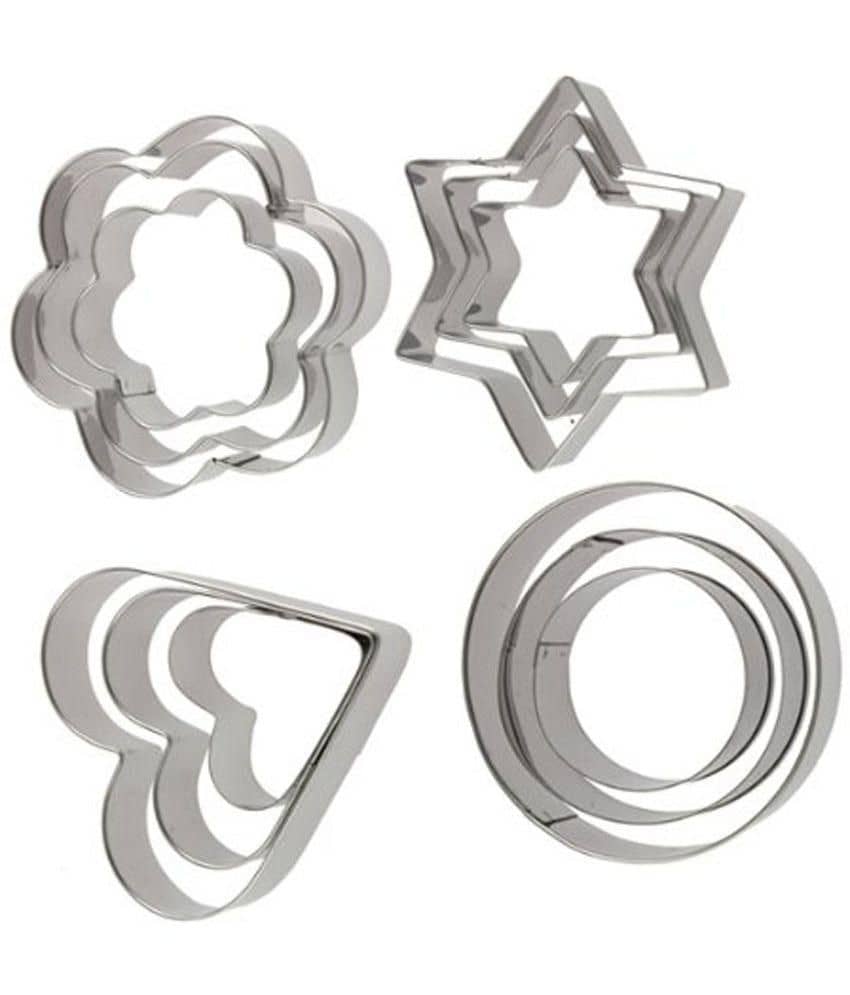 TAG3 Stainless Steel Cookie Cutter With 4 Shapes - 12 Pieces - Cookware | Buy online on ZillyBuy
