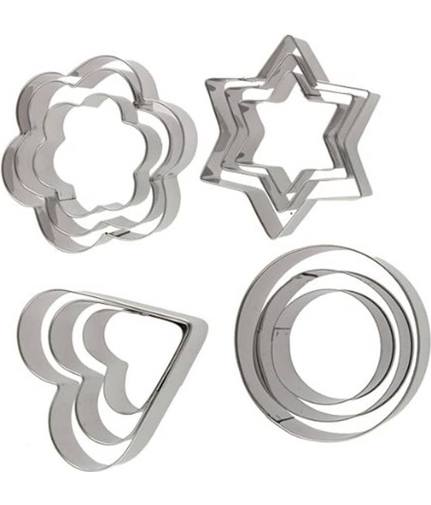 TAG3 Stainless Steel Cookie Cutter With 4 Shapes - 12 Pieces - Cookware | Buy online on ZillyBuy