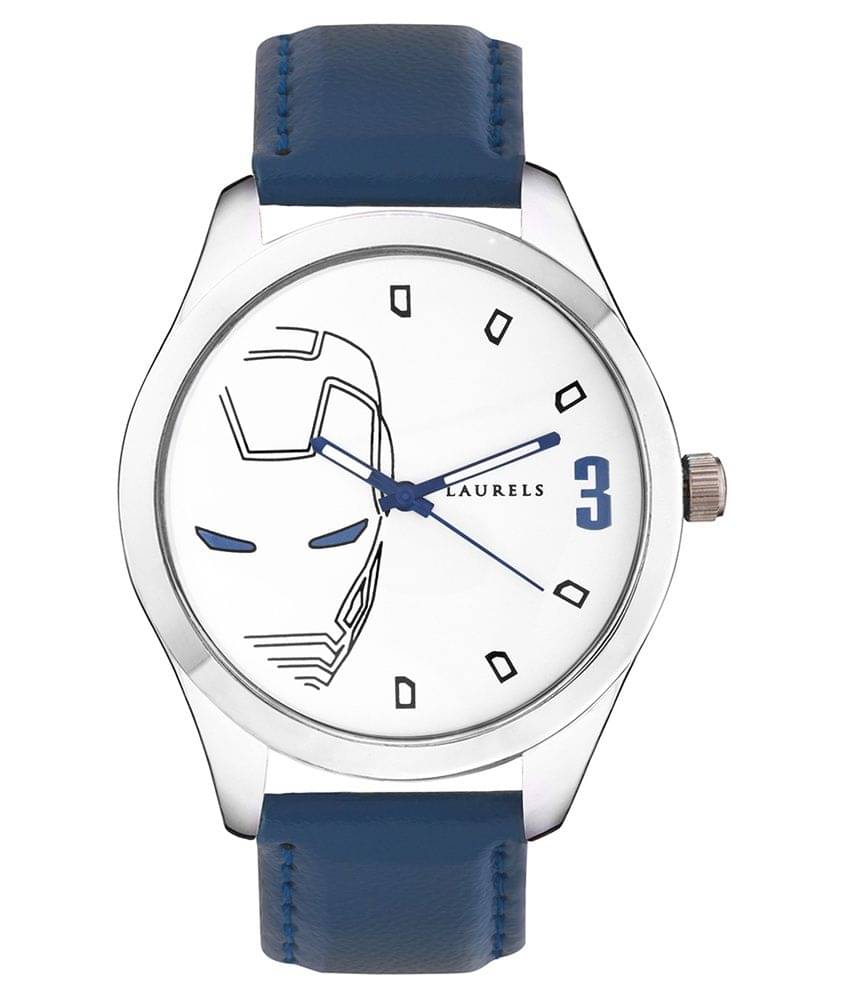     			Laurels Blue Analog Watch