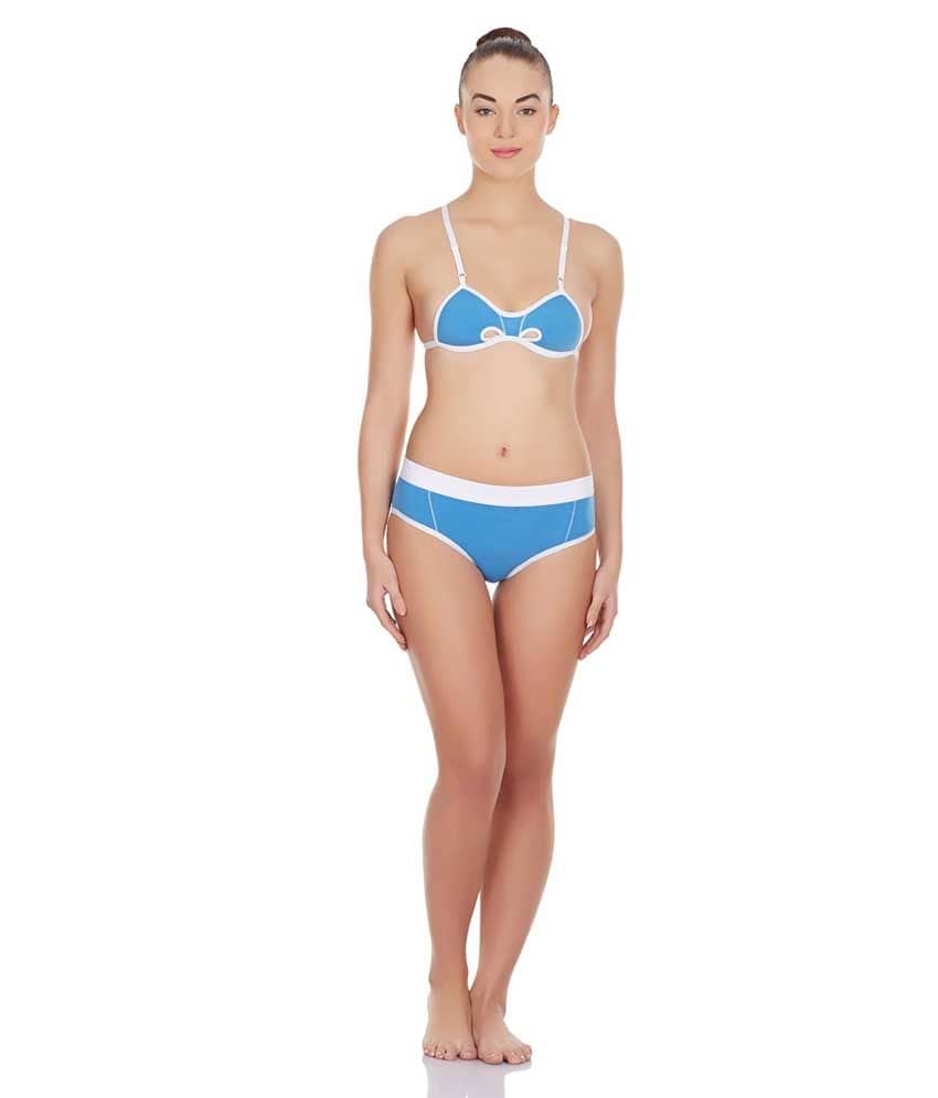 La Intimo Blue Lycra Panties