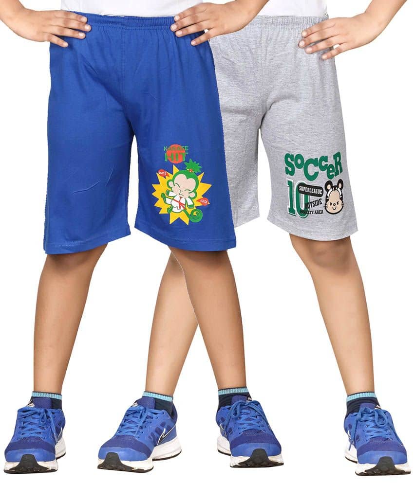 Dongli Pack of 2 Shorts For Boys ( Blue ) - Shorts | Buy online on ZillyBuy