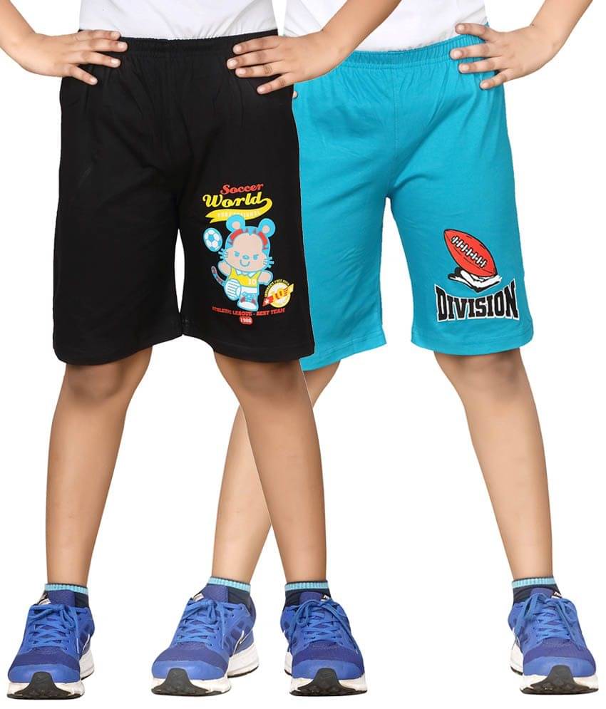     			Dongli Pack of 2 Shorts For Boys ( Blue )