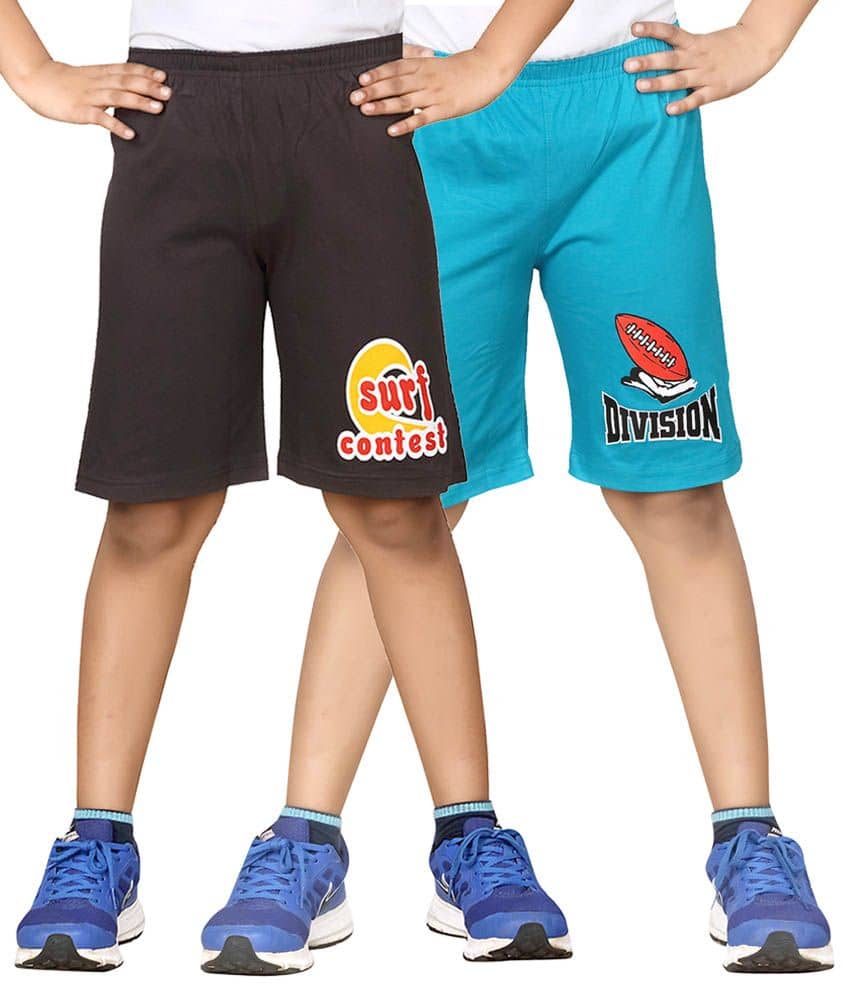 Dongli Pack of 2 Shorts For Boys ( Blue ) - Shorts | Buy online on ZillyBuy