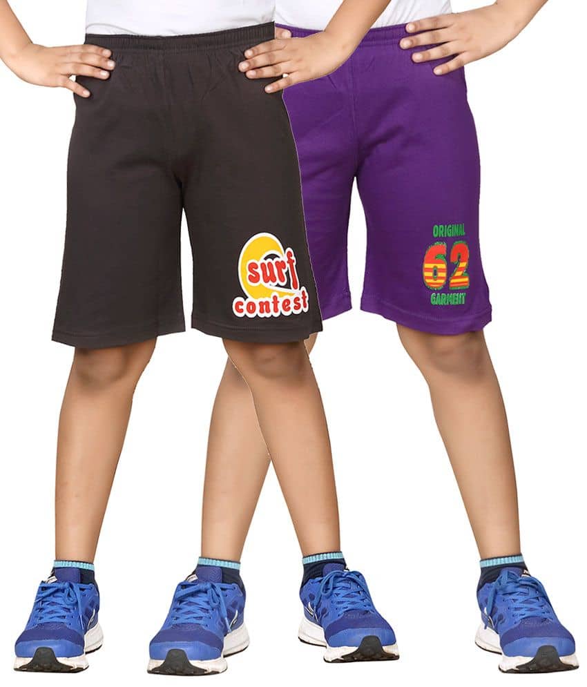 Dongli Pack of 2 Shorts For Boys ( Grey ) - Shorts | Buy online on ZillyBuy
