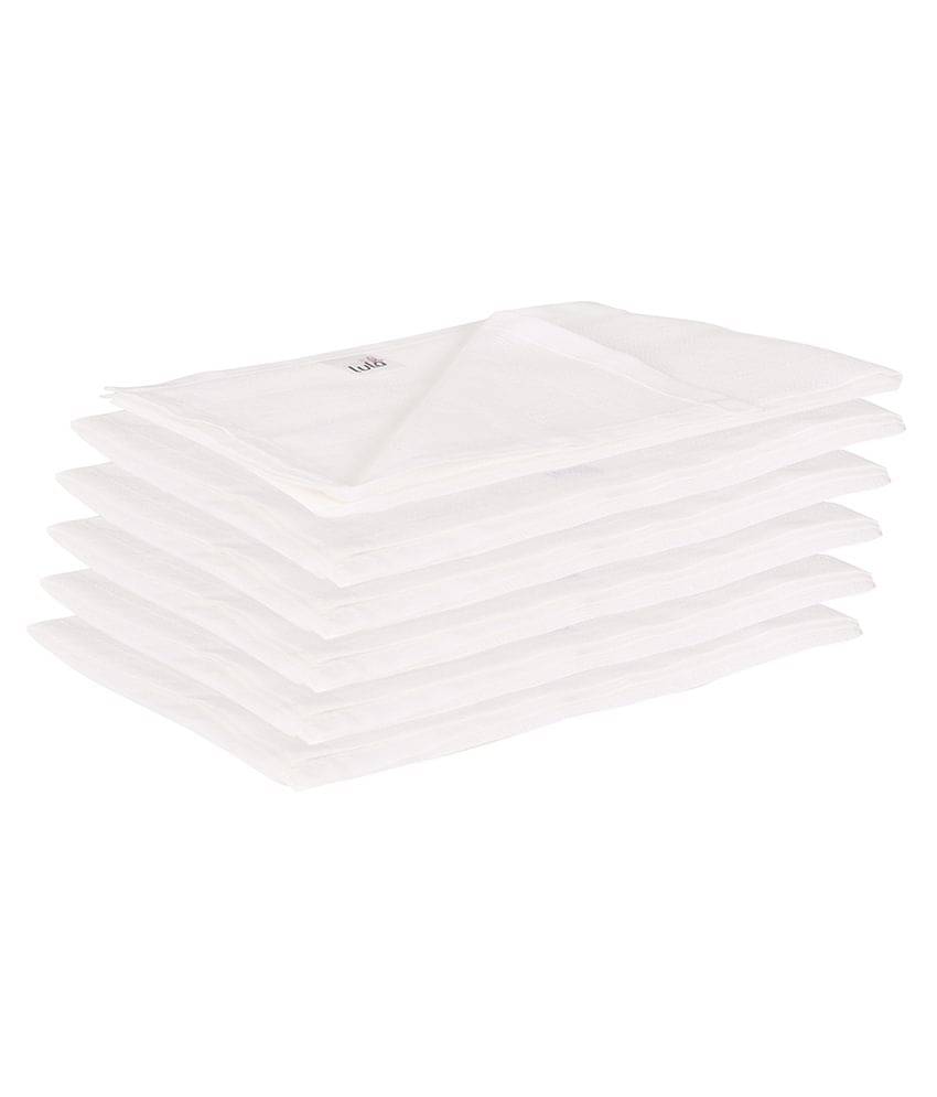     			Lula White Muslin Nappy Set Of 6