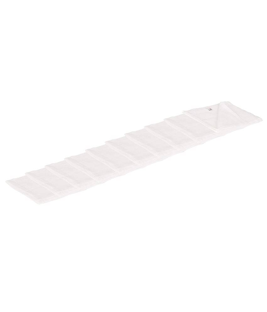     			Lula White Muslin Nappy Set Of 10