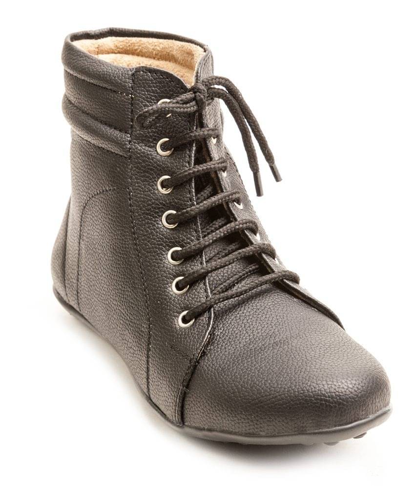 Marc Loire Black Ankle Length Boots     			Marc Loire Black Ankle Length Boots