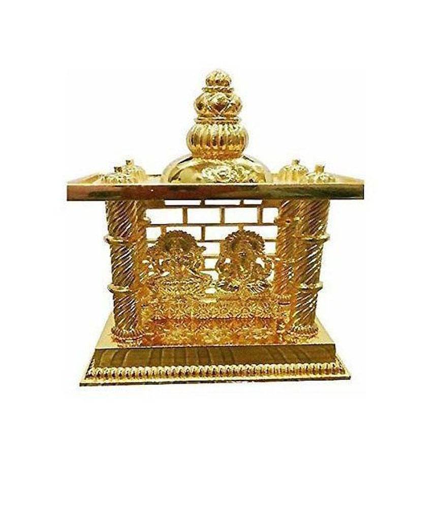 Moradabad Handicrafts Golden Laxmi Ganesh Mandir Moradabad Handicrafts Golden Laxmi Ganesh Mandir