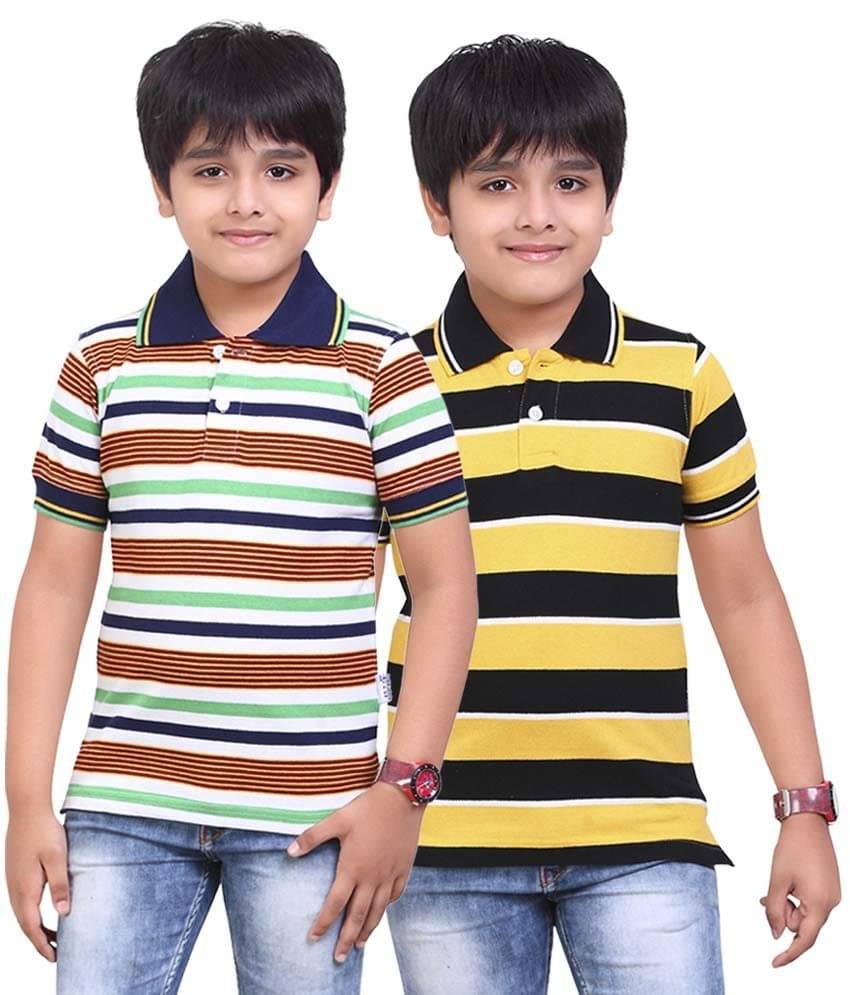     			Dongli Pack of 5 Baby Boys Cotton T-Shirt ( Multi Color )