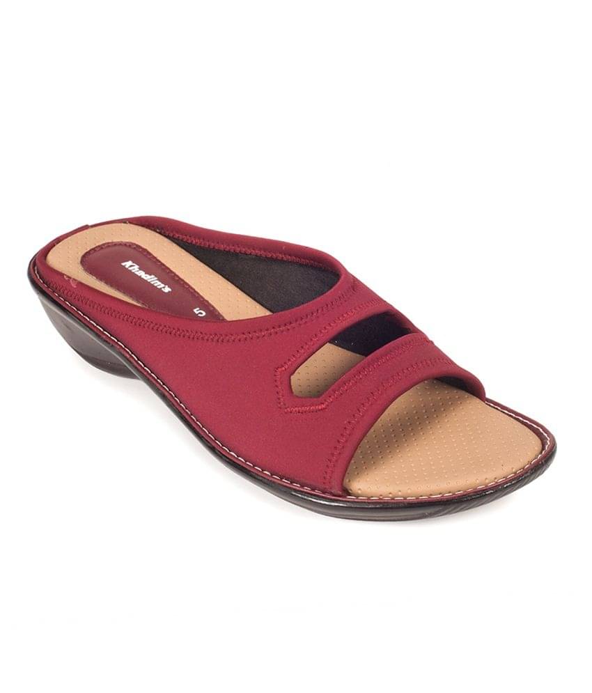 KHADIM Maroon Wedges Heels KHADIM Maroon Wedges Heels