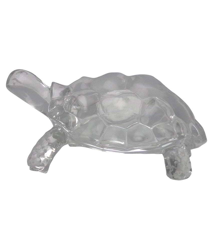     			Art N Hub Transparent Glass Feng Shui Crystal Tortoise