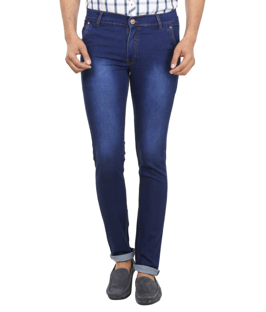 Magic Attitude Dyed Men's Jeans - Blue ( Pack of 1 ) - Jeans | Buy online on ZillyBuy