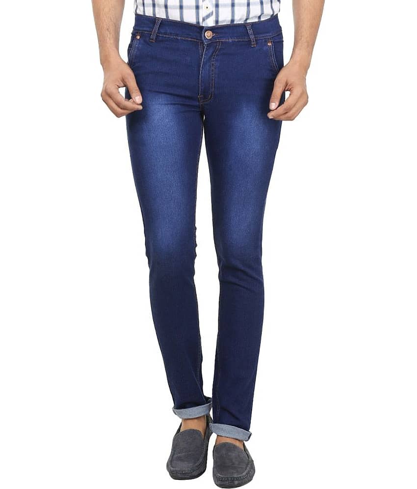 Magic Attitude Dyed Men's Jeans - Blue ( Pack of 1 ) - Jeans | Buy online on ZillyBuy