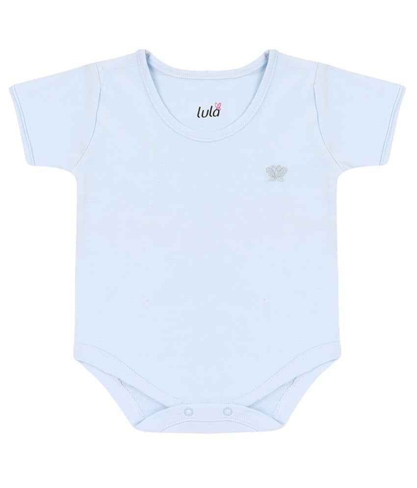 LULA Unisex for Baby 100% Cotton Bodysuit ( Blue )