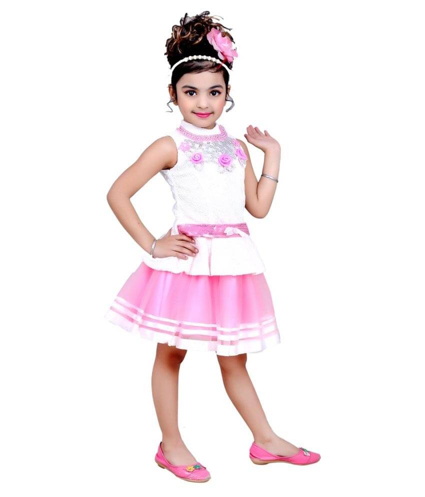 Arshia Fashions Blended Shirt Dress For Girls ( Pack of 1 , Pink ) Arshia Fashions Blended Shirt Dress For Girls ( Pack of 1 , Pink )