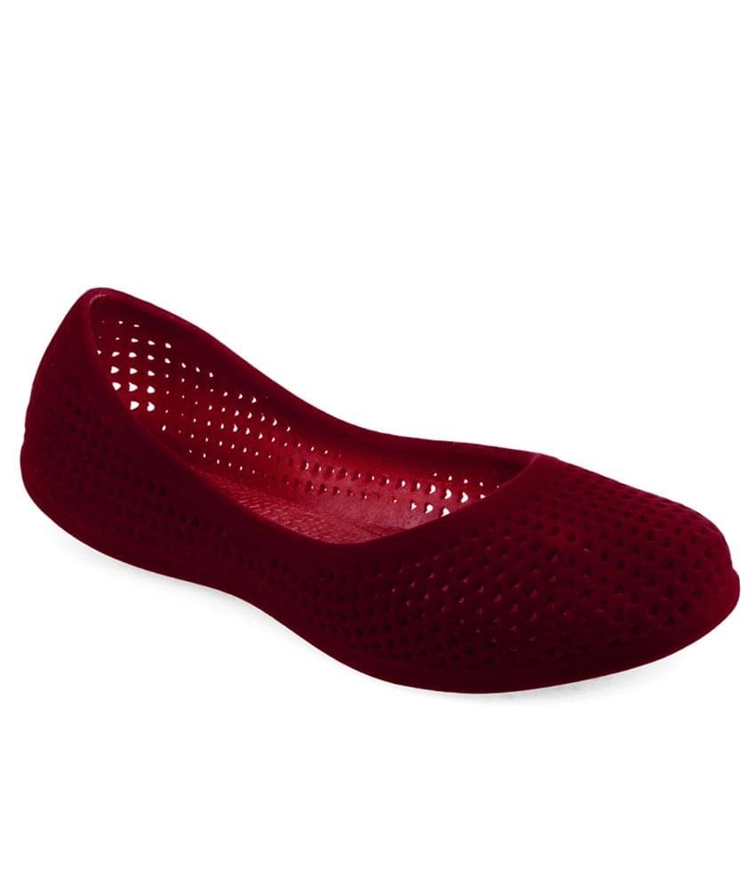 Shoe Lab Maroon Ballerinas     			Shoe Lab Maroon Ballerinas