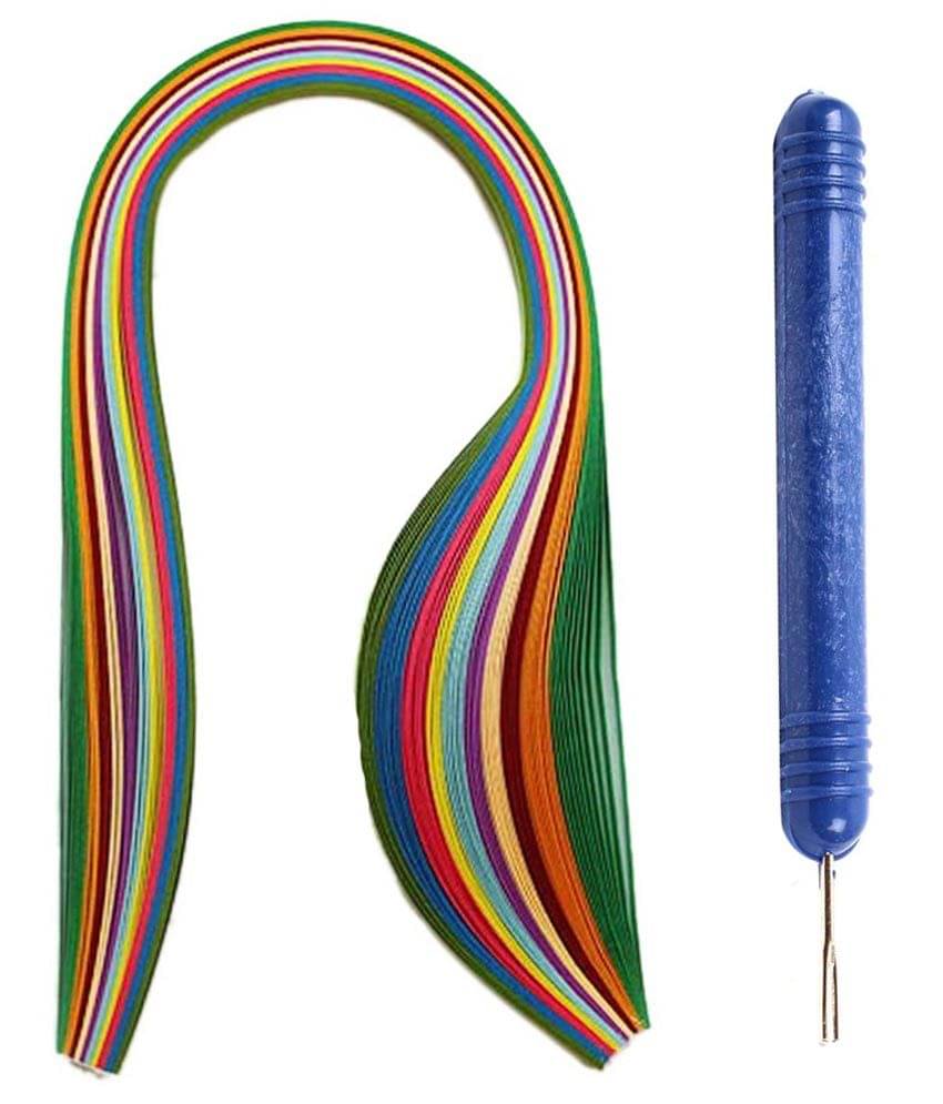     			Ptc Mart Multicolour Non-Metallic Paper Quilling Strips
