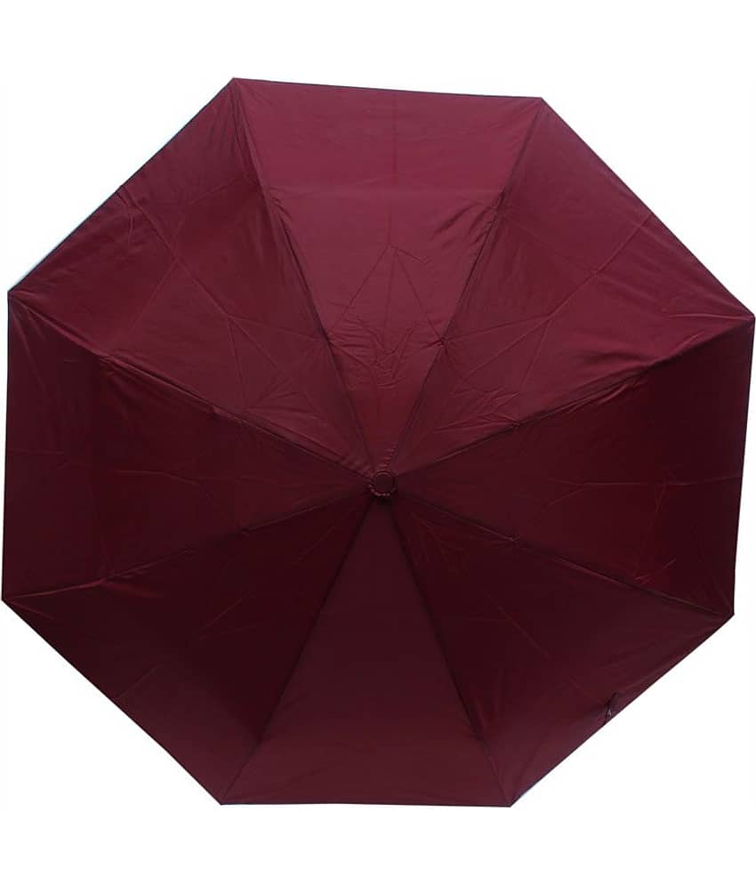 Arip Maroon Polyester 3 Fold Umbrella for Men - Jewellery Sets | Buy online on ZillyBuy