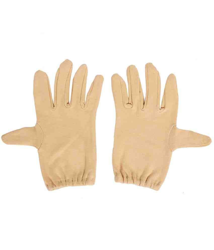     			R.j.von Beige Driving Gloves For Women