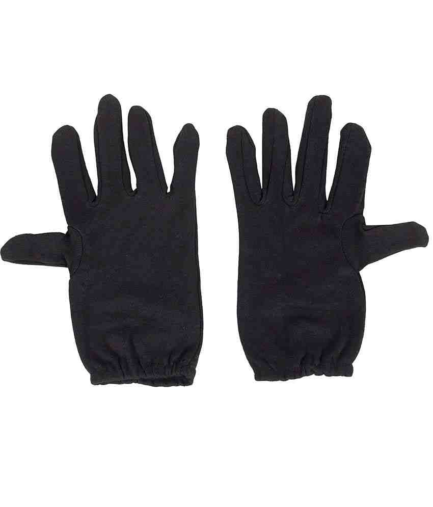     			R.j.von Black Driving Gloves For Women