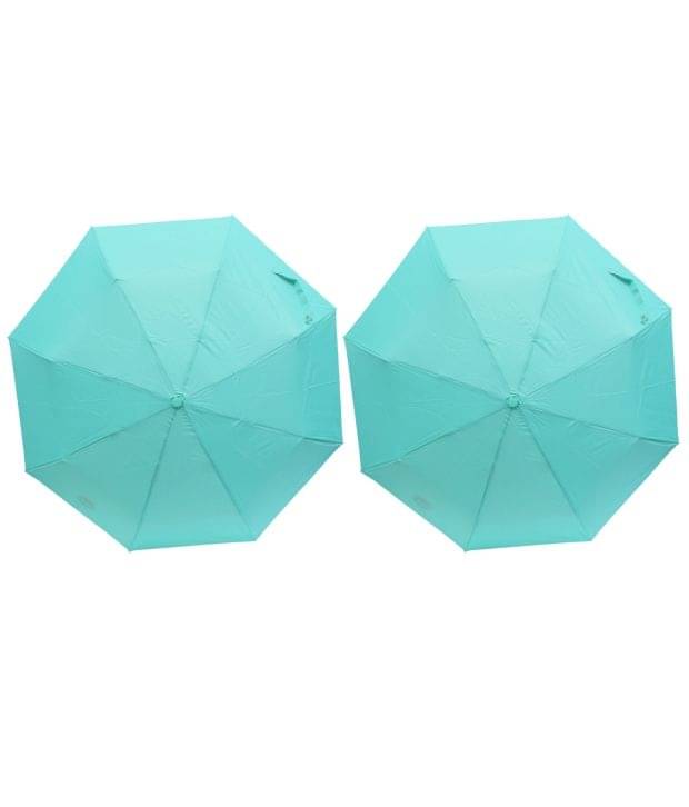 ARIP Blue Polyester 3 Fold Umbrellas For Men - Pack Of 2 ARIP Blue Polyester 3 Fold Umbrellas For Men - Pack Of 2
