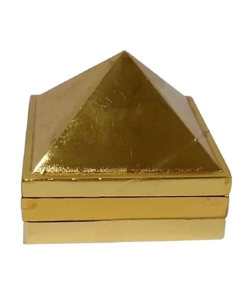 Happy Starstell Glossy Energized Brass Vastu Pyramid Set Happy Starstell Glossy Energized Brass Vastu Pyramid Set