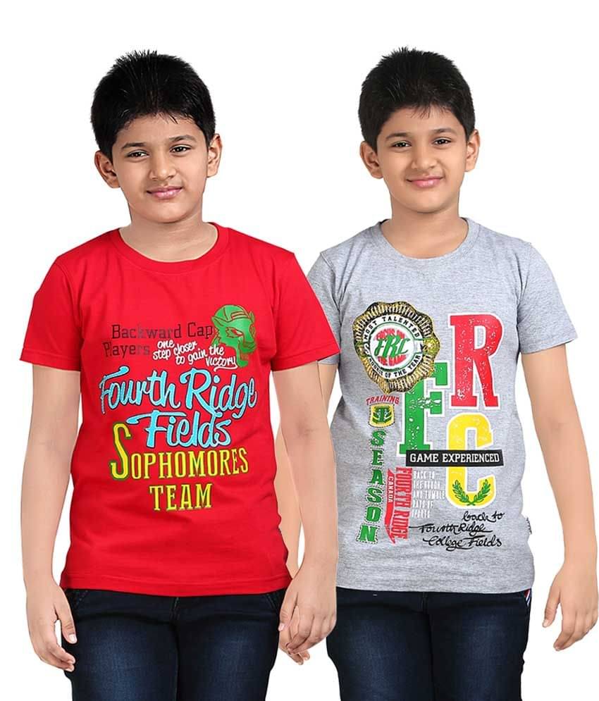     			Dongli Pack of 2 Boys Cotton Polo T-Shirt ( Multi Color )