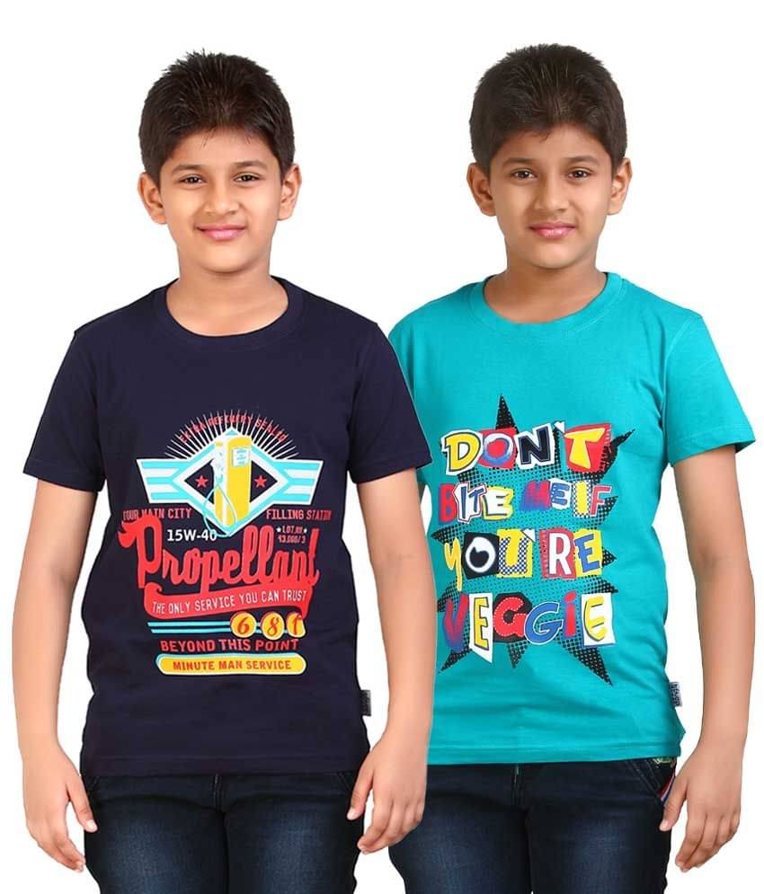     			Dongli Pack of 5 Boys Cotton T-Shirt ( Multi Color )