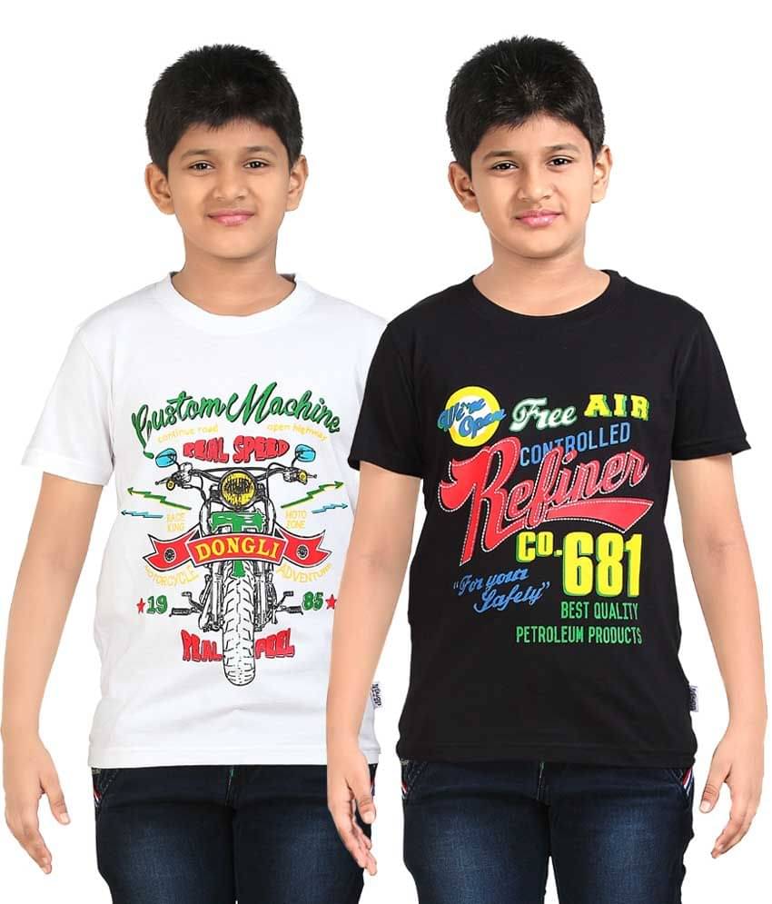     			Dongli Pack of 1 Boys Cotton Polo T-Shirt ( Multi Color )